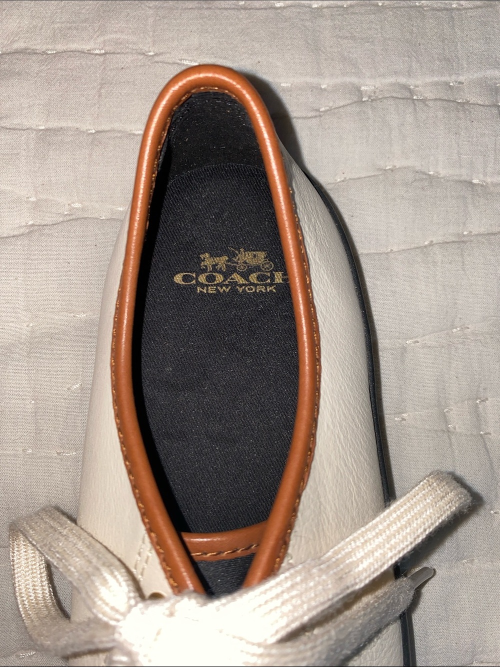 Coach Vintage Leather Sneakers NEW 8.5 - Picture 5 of 6